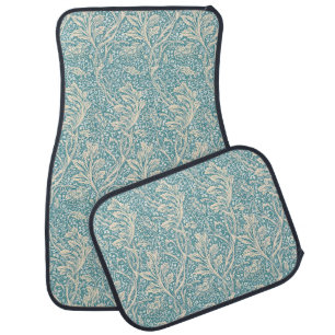 Vintage William Morris Arcadia Floral Seamless Car Floor Mat
