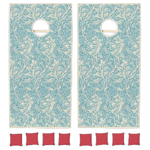 Vintage William Morris Arcadia Floral Seamless Cornhole Set