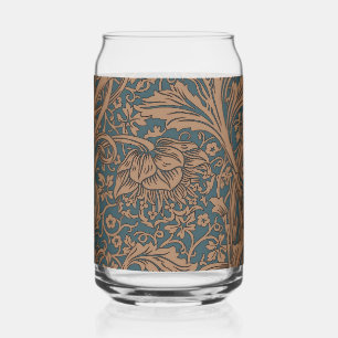 Vintage William Morris Arcadia Full Seamless Can Glass