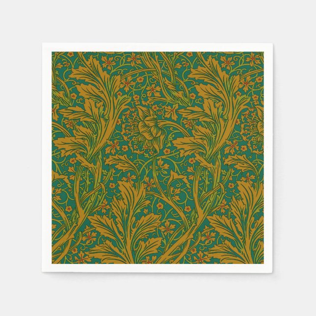 Vintage William Morris Arcadia Full Seamless Napkins (Front)