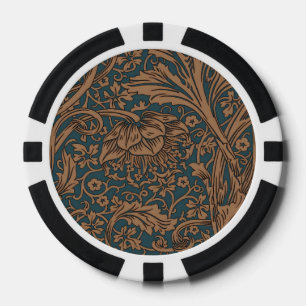 Vintage William Morris Arcadia Full Seamless Poker Chips