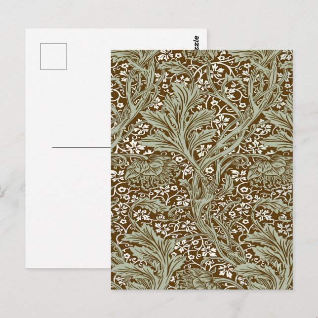 Vintage William Morris Arcadia Full Seamless Postcard (Front/Back)