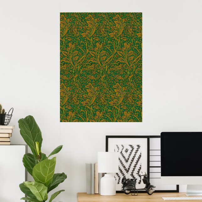 Vintage William Morris Arcadia Full Seamless Poster (Home Office)