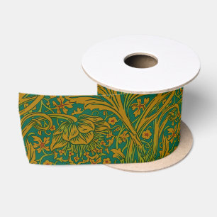 Vintage William Morris Arcadia Full Seamless Satin Ribbon