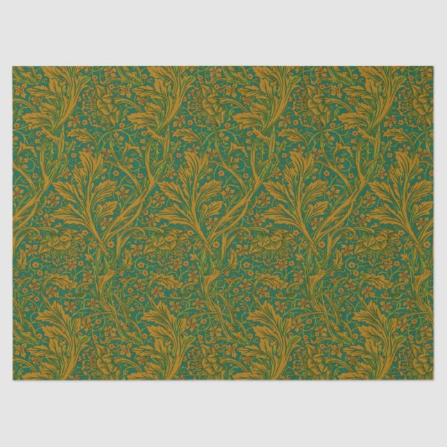 Vintage William Morris Arcadia Full Seamless Tissue Paper (Front)