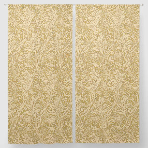 Vintage William Morris Arcadia Gold Seamless Blackout Curtains