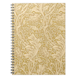 Vintage William Morris Arcadia Gold Seamless Notebook