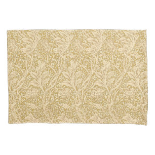 Vintage William Morris Arcadia Gold Seamless Pillow Case
