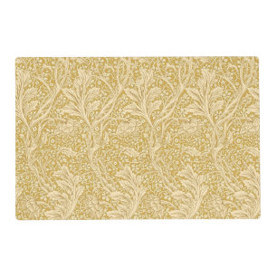 Vintage William Morris Arcadia Gold Seamless Placemat