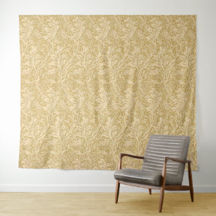 Vintage William Morris Arcadia Gold Seamless Tapestry