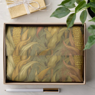 Vintage William Morris Autumn Corn and Turkey Tissue Paper