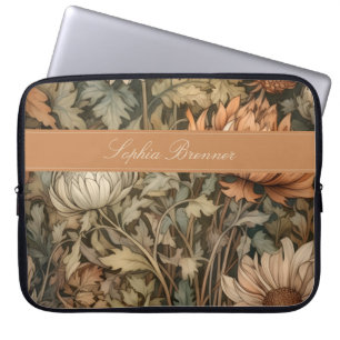 Vintage William Morris Autumn Floral Laptop Sleeve