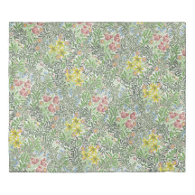 Vintage William Morris Bower Flowers Greenery
