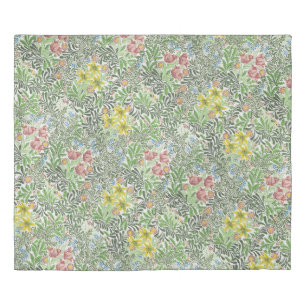 Vintage William Morris Bower Flowers Greenery Duvet Cover