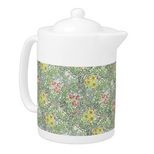 Vintage William Morris Bower Flowers Greenery Teapot