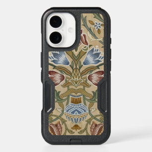 Vintage William Morris Brocade Floral Symmetrical iPhone 16 Case