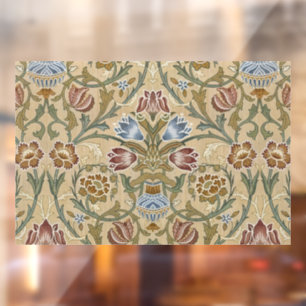 Vintage William Morris Brocade Floral Symmetrical Window Cling