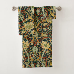Vintage William Morris Bullerswood Carpet Bath Towel Set