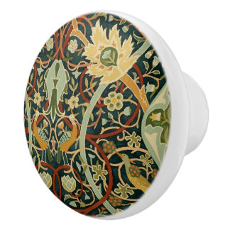 Vintage William Morris Bullerswood Carpet Ceramic Knob