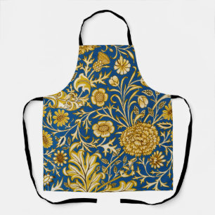 Vintage William Morris Cherwell Blue Floral Art Apron
