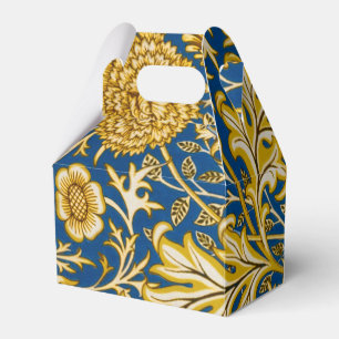 Vintage William Morris Cherwell Blue Floral Art Favor Boxes