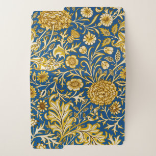Vintage William Morris Cherwell Blue Floral Art File Folder