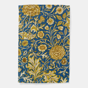 Vintage William Morris Cherwell Blue Floral Art Garden Flag