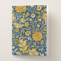 Vintage William Morris Cherwell Blue Floral Art