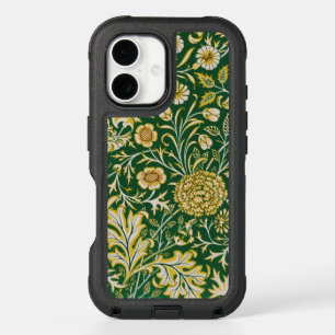Vintage William Morris Cherwell Green Floral Art iPhone 16 Case