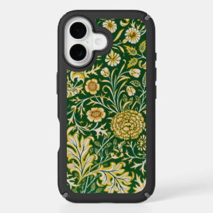 Vintage William Morris Cherwell Green Floral Art iPhone 16 Case