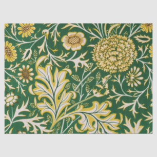 Vintage William Morris Cherwell Green Floral Art Tissue Paper