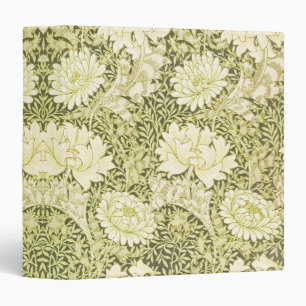 Vintage William Morris Chrysanthemum Pattern 3 Ring Binder