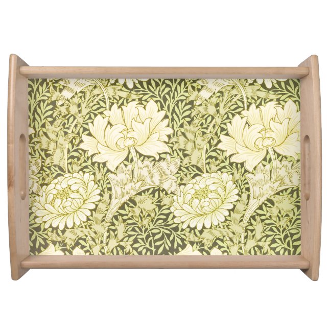 Vintage William Morris Chrysanthemum Pattern Serving Tray (Front)