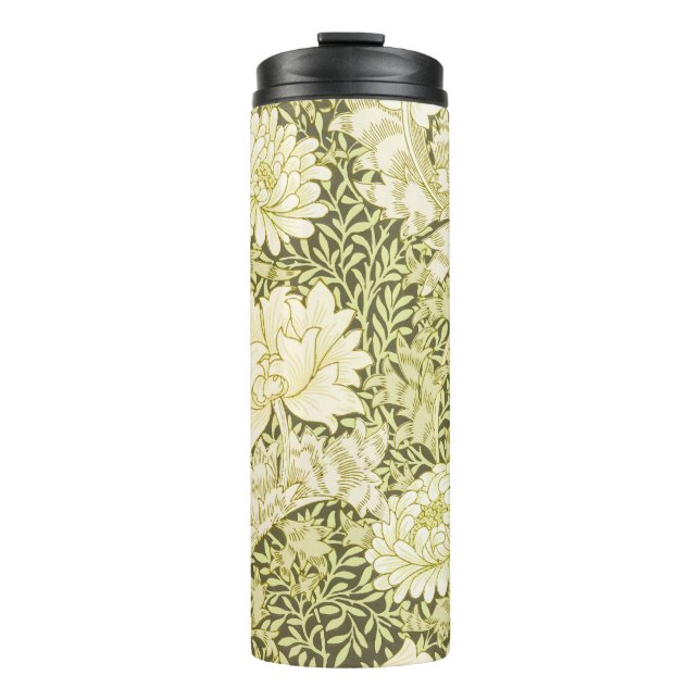 Vintage William Morris Chrysanthemum Pattern Thermal Tumbler (Front)
