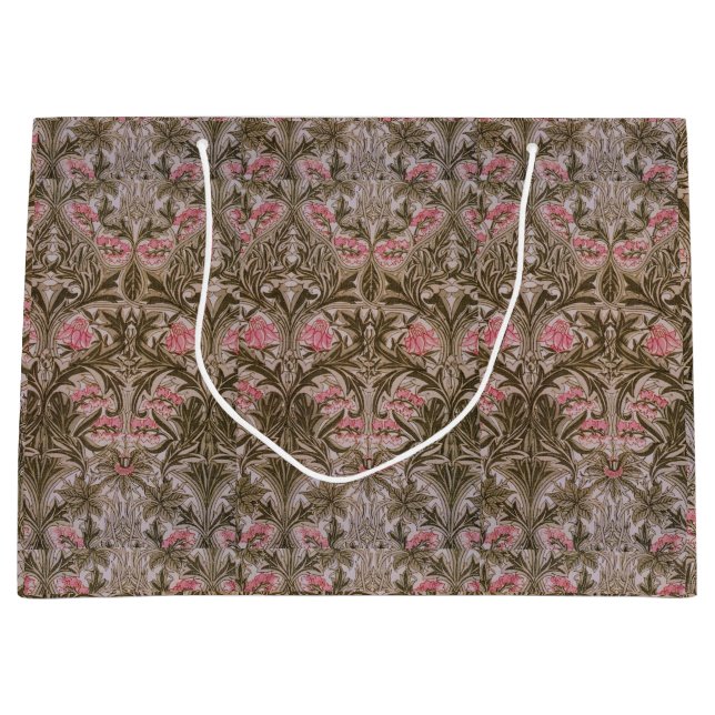 Vintage William Morris Columbine Large Gift Bag (Front)