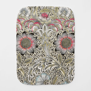 Vintage William Morris Corncockle Floral Pattern Baby Burp Cloth