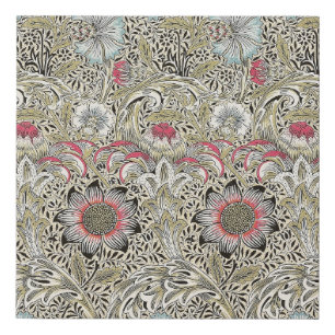 Vintage William Morris Corncockle Floral Pattern Faux Canvas Print