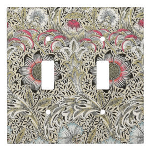 Vintage William Morris Corncockle Floral Pattern Light Switch Cover