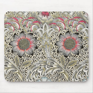 Vintage William Morris Corncockle Floral Pattern Mouse Pad