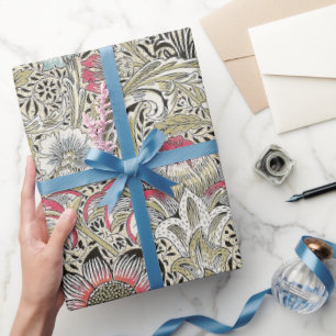 Vintage William Morris Corncockle Floral Pattern Wrapping Paper