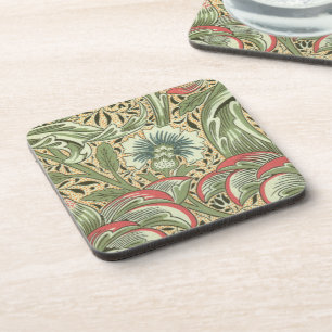 Vintage William Morris Corncockle Flowers Beverage Coaster