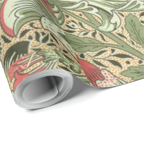 Vintage William Morris Corncockle Flowers Wrapping Paper