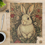Vintage William Morris Cottage Tan Rabbit Jigsaw Puzzle<br><div class="desc">Delight in this charming Vintage William Morris Rabbit Woodland Art jigsaw puzzle, featuring an adorable bunny amidst intricate floral designs. This engaging puzzle offers a relaxing challenge for adults and nature lovers. A unique and beautiful gift, it's perfect for anyone who appreciates fine art, vintage aesthetics, and the whimsical charm...</div>