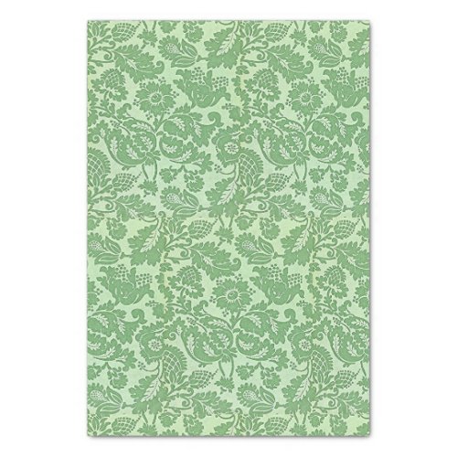 Vintage William Morris Floral Pattern Green   Tissue Paper