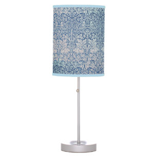 Vintage William Morris Forest Rabbit Bird Foliage Table Lamp