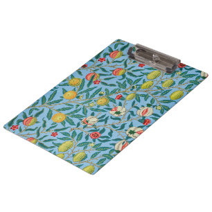 Vintage William Morris 'Four Fruits' Pattern Clipboard