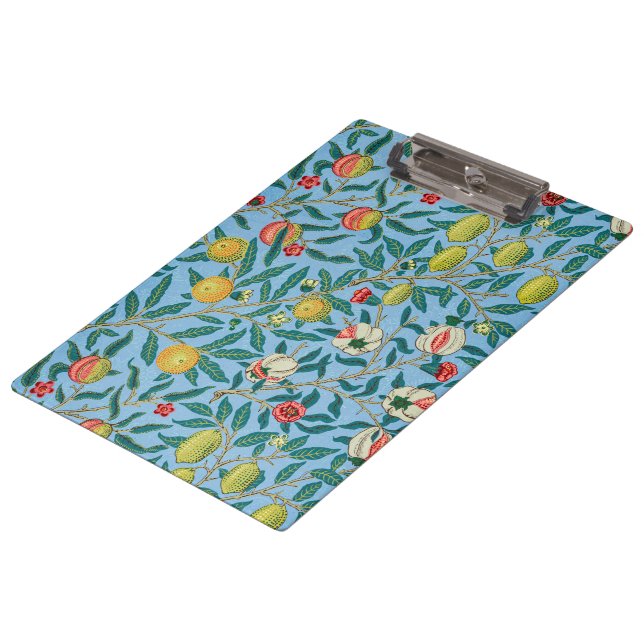 Vintage William Morris 'Four Fruits' Pattern  Clipboard (Angled)
