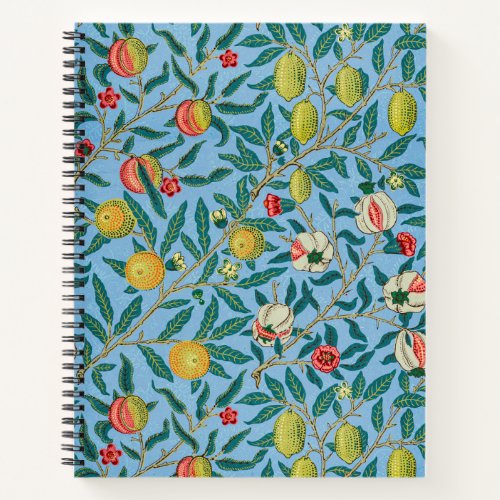 Vintage William Morris Four Fruits Pattern Notebook