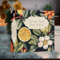 Vintage William Morris Fruit Floral Family Recipe