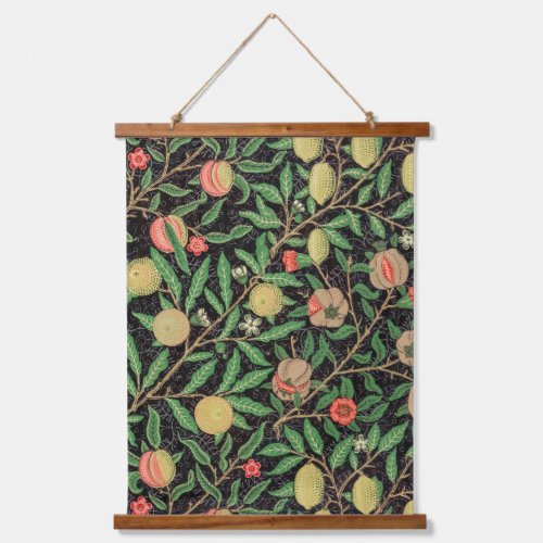 Vintage William Morris Fruit Leaves Hanging Tapestry